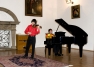 Marek Pavelec - violin, Maxim Averkiev - piano accompaniment, Losy's hall in the Štěkeň chateau, March 27, 2010